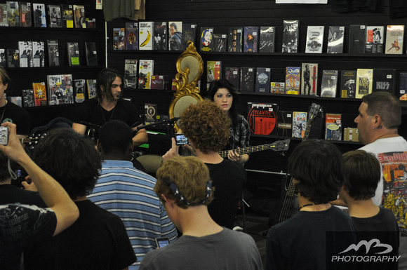 Sick Puppies at Earshot Records, and the Bi-Lo Center