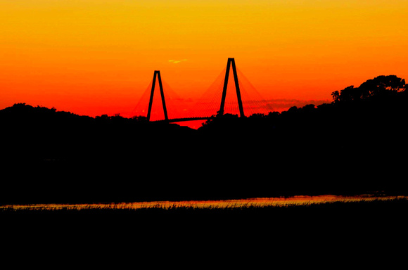 Sunset Charles A Ravenel Bridge Charleston SC